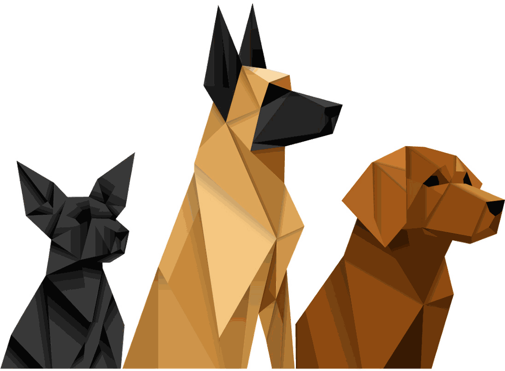 Les trois chiens de La Meute Mobile